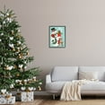 thumbnail image 2 of Joy Smiling Snowman Holiday Deer Holiday Graphic Art Black Framed Art Print Wall Art, 2 of 7