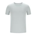 thumbnail image 3 of Luxalzxs Men's Thin Breathable Short Sleeve Tee Tops Lightweight Crew Neck Casual Stretch Muscle Gym Quick Dry Workout Mens T-Shirts, 3 of 4