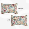thumbnail image 2 of Daiia Trendy Floral Design Bedding Waterproof Pillow Protector Zippered Queen – Bed Bug Proof Pillow Encasement-14"x20", 2 of 6