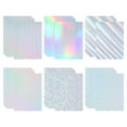 thumbnail image 1 of Uxcell 9.5"x7" Cartulina Holográfica, Paquete de 30 Papeles de Foil Metálico Iridiscente, 6 Colores, 1 of 6