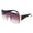 Black (Smoke), variant on Women's Sunglasses Studded Oversized Square Mono Lens Fashion UV400 Black, Smoke