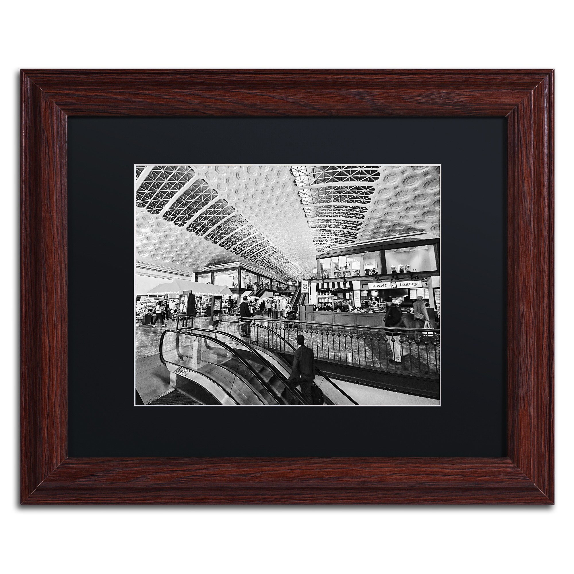 Trademark Fine Art "National Mall at Twilight" Canvas Art by Gregory O'Hanlon, Black Matte, Wood Frame