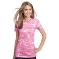 thumbnail image 1 of Distrito hecho - Damas Thin Camo Crew Tee, rosa l District Made Camiseta de manga corta, 1 of 1