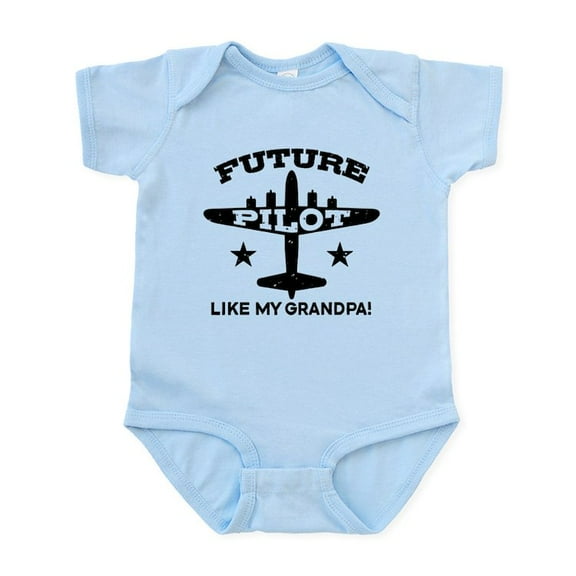 CafePress - Future Pilot Like My Grandpa Infant Bodysuit - Baby Light Bodysuit, Size Newborn - 24 Months