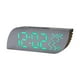 thumbnail image 4 of Reloj despertador LED de escritorio Perfecl brillo ajustable portátil para oficina 20,9 cm x 6,8 cm x 2,8 cm, 4 of 8