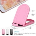 thumbnail image 2 of Cell Phone Stand 3Pack, Portable Foldable Desktop Cell Phone Holder, Adjustable Universal Multi-Angle Cradle Stands for Tablet iPad iPhone X/xr/xs max Samsung Galaxy, Black, White, Pink, 2 of 5