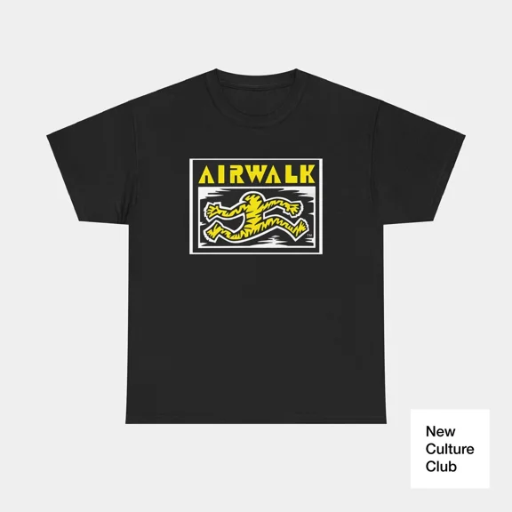 VINTAGE Airwalk Vintage Retro 90s 80s Skateboarding T Shirt Design
