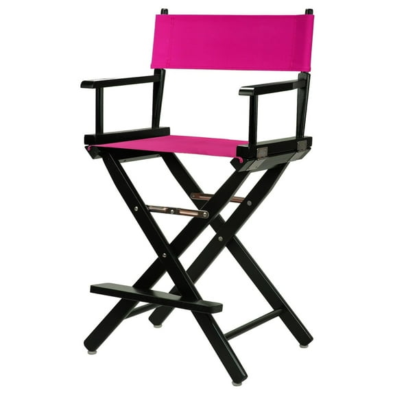 220-02/021-30 Director Chair 24" - Counter Height BlackFrame/Magenta Canvas