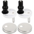 thumbnail image 1 of Toilet Seat Hinges and Screws Kit - Durable Stainless Steel Replacement Hinge Fittings for Standard Toilet Seats, 1 of 2