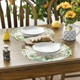 thumbnail image 3 of Eucalyptus Summer Round Placemats Set of 4, 15 Inch Summer Round Table Mats for Dining Decoration, 3 of 5
