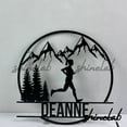 thumbnail image 3 of Shinelab Female Trail Running Metal Sign LED Wall Art, Custom Running Medal Wall Decor, Sport Lover Gift 11273, 3 of 3