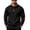 Black, variant on Men's Long Sleeve Quarter Zip Pullover Lined Mock Neck Sweatshirt Color Block Elbow Patch Casual Top Big Tall Relaxed Fit Warm Thermal for Fall Winter Daily Fashion Wear Light Gray M
