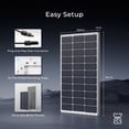 thumbnail image 4 of Renogy 100 Watt 12 Volt Solar Panel, High Efficiency Monocrystalline PV Module, Power Charger for RV Marine Rooftop Farm Battery, Single 100W, 4 of 9