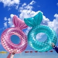 thumbnail image 2 of Boya inflable rosa para piscina de sirena, flotador de piscina, salón, balsa, decoraciones de verano, playa, diversión acuática, juguetes para niños 110c, 2 of 5