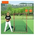 thumbnail image 2 of Baseball Softball Rebounder Net 4x5.5ft - Pitchback All Angle Fielding Practice Net - Portable Training Aid for Catching, Throwing, Pitching, 2 of 7
