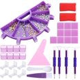 thumbnail image 1 of Kits organizadores de bandejas de accesorios de pintura, soporte de paleta de 6 rejillas para kits de almacenamiento de pintura de diamantes 5D, placas de cuentas para decoración de uñas, herramientas, 1 of 3