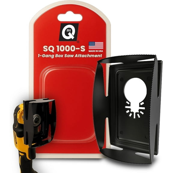 QBit SQ1000-S Oscillating Outlet Box Cutter Blade for Single Gang Box