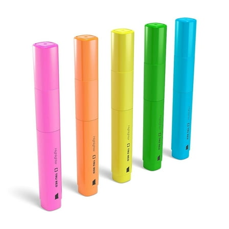 Staples TRU RED Tank Highlighter with Grip Chisel Tip Assorted 15/Carton