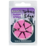 Urban Edge Pyramid Screwback Spike 13mmX9mm 8/Pkg-Bubblegum Pink, Pk 2