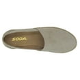 thumbnail image 3 of Soda Sneakers Flat Women's Shoes Canvas Slip-On Espadrilles Jute Wrap Loafers BETTY-S Gray Beige Clay 9, 3 of 5