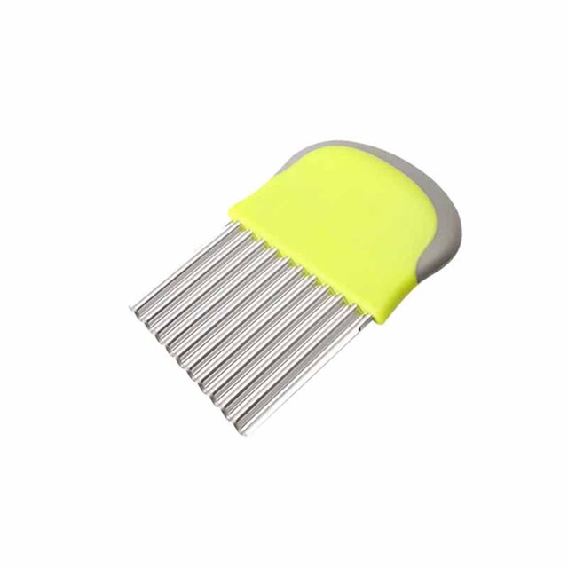 SMihono Kitchen Organizers and Storage Stainless Steel Wave Cutter Potato Cutter For Potatoes, Wrinkles, Potato Chips Vegetable Blade With Wave Edge For Vegetables, Potatoes And Onions Kitchen Gadgets Must Have 2023