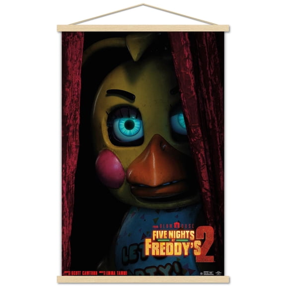 Five Nights at Freddy's Movie 2 (2025) - Chica One Sheet Wall Poster with Magnetic Frame, 22.375" x 34"