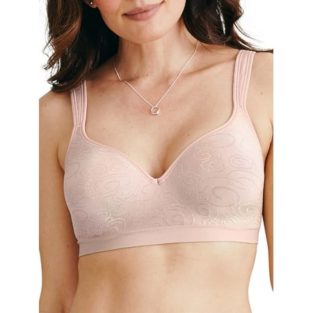 

Women s Bali 3463 Comfort Revolution Wirefree Bra (Hush Pink 42B)