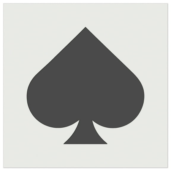 Card Suit Spades DIY Cookie Wall Craft Stencil - 5.5 Inch