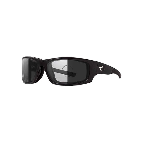 Panhead Wind Blocking Padded Foam Photochromic Sunglasses for Outdoors, 100% UVA + UVB Protection, Matte Black Frame/Clear to Dark Gray Lens