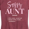 thumbnail image 3 of Instant Message - Sassy Aunt Definition - Women's Short Sleeve Graphic T-Shirt, 3 of 6