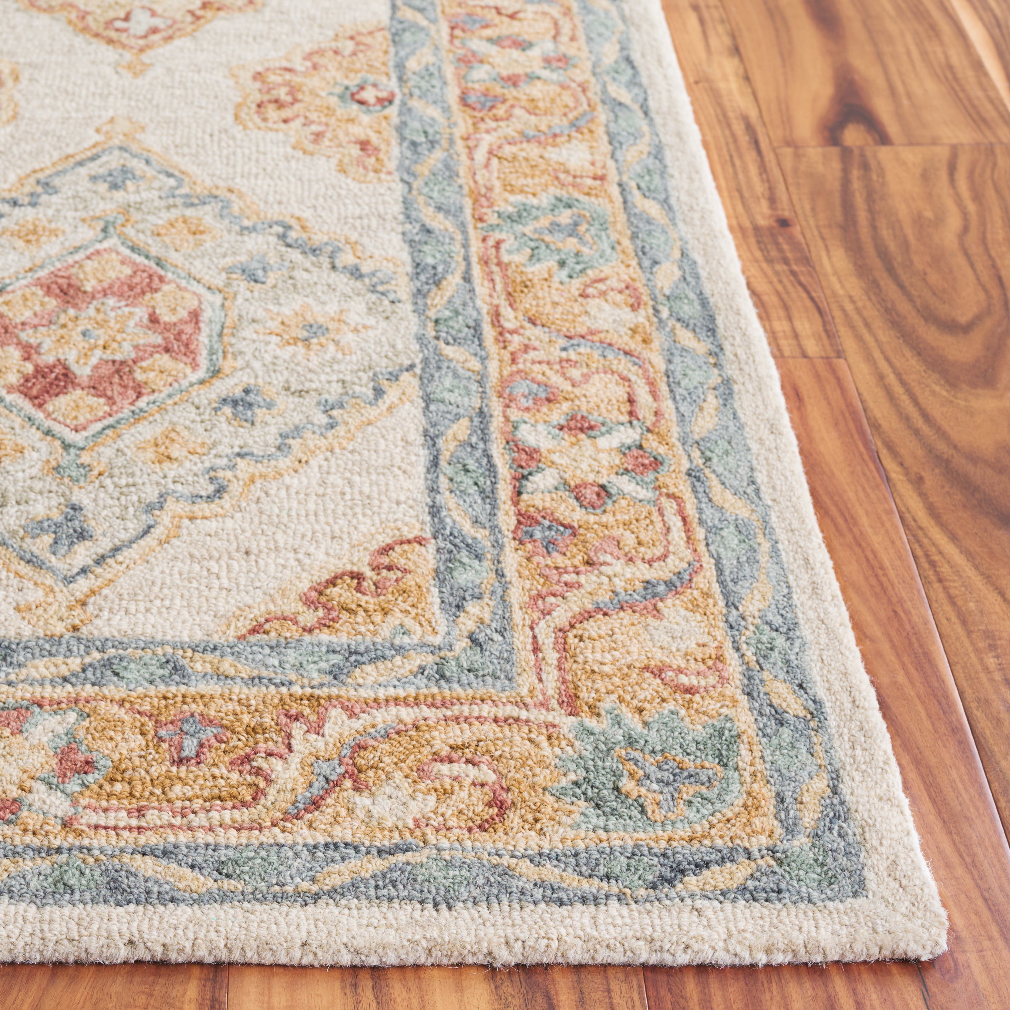 SAFAVIEH Metro Jean Medallion Area Rug, Beige/Rust, 8' x 10'