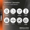 thumbnail image 2 of Calefactor Beckon TURBO HEATER compacto 750W 1500W recámara baño, 2 of 7