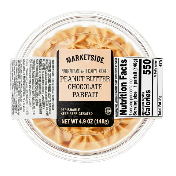 Marketside Peanut Butter & Chocolate Parfait Cup, 4.9 oz (Refrigerated) Thawed