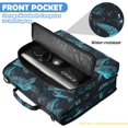 thumbnail image 6 of Zipper Binder with Shoulder Strap 2 inch 3 Ring Waterproof File Folder Organizer Bag 500 Sheet Green Sea Turtles Pattern, 6 of 8