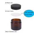 thumbnail image 3 of Frascos cosméticos BPFY de vidrio ámbar de 60 ml con revestimiento interior, paquete de 24, 3 of 6