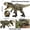 Green, variant on Yellow Pvc Solid Hand Painted Dinosaur Model Toy For Boys Collectible Commemorative Figure Medium Walking Tyrannosaurus Yellow Color