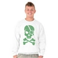 thumbnail image 5 of Irish Skull Crossbones St Pattys Day Sweatshirt for Men or Women Brisco Brands S, 5 of 6