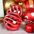 thumbnail image 2 of 44 Uds bolas de plástico hermosas bolas de colores para regalo de Año Nuevo (oro rojo), 2 of 7