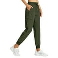 thumbnail image 2 of EDFBUYKRS Female Women Pants Casual Loose Pants for Women Petite Short Women's Cargo Joggers Lightweight Hiking Pants Athletic Workout Casual Outdoor L, 2 of 9