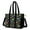 Black Dinosaurs Eggs, variant on Teacher Tote Bag,Black Dinosaurs Eggs Cacti Pattern Teacher Utility Tote Bag,Large Work Tote Bags for Women with Multiple Pockets,Top Zipper Closure,13.8x10.6x6.7 Inch