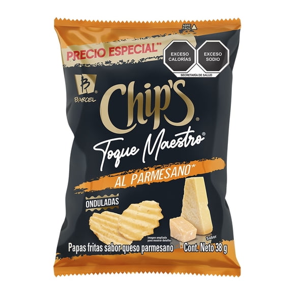 Papas fritas Chip's sabor queso parmesano 38 GR