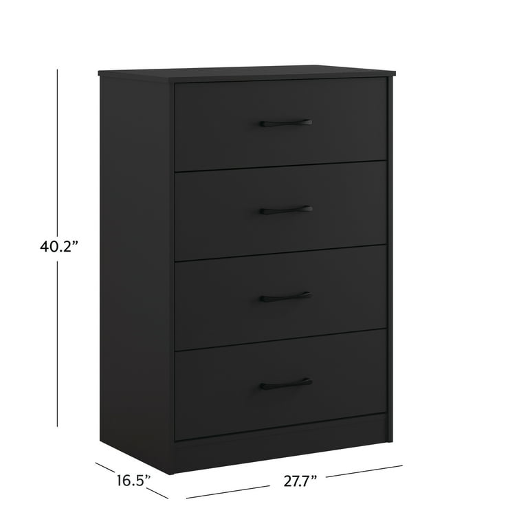mainstays classic 4 drawer dresser instructions (3 pack) Mainstays Ardent 4 Drawer Dresser, Black
