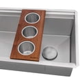 thumbnail image 7 of Ruvati RVH6333ST 45 in. 16 Gauge Stainless Steel Workstation Two Tiered Double Ledge Undermount Kitchen Sink, Silver, 7 of 7