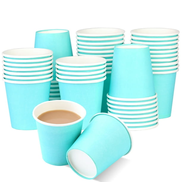 Bupete 3 OZ Small Disposable Bathroom Mouthwash Cups Espresso Paper