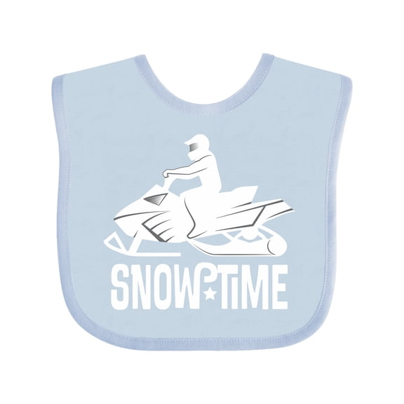 Inktastic Snowmobile Rider Snowmobiling Boys Baby Bib
