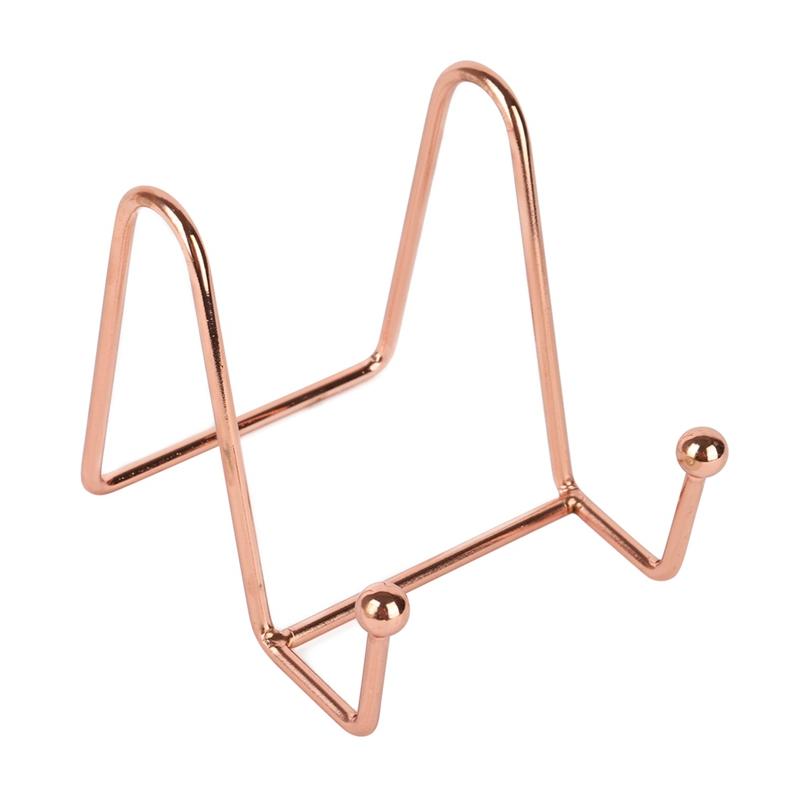 Metal Decorative Plate Holder Portable Simple Art Easel Display Stand