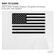 thumbnail image 5 of Bandera estadounidense creativa en blanco y negro (1 unidad) para exteriores (a rayas), 5 of 8