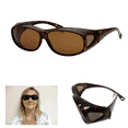thumbnail image 4 of 2 Pair Fit Over Glasses Sunglasses Men Women Wrap Around Polarized UV Protection, 4 of 4