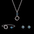 thumbnail image 2 of Genérico Collar Pendientes Colgante Cristal Cristal Aleación de zinc Plata 1 Juego Zulema pulseras, 2 of 8