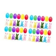 thumbnail image 2 of Huevos de Pascua rellenos de juguetes de conejito, decorativos, suaves, únicos y creativos, regalos de fiesta. 24 set, 2 of 9